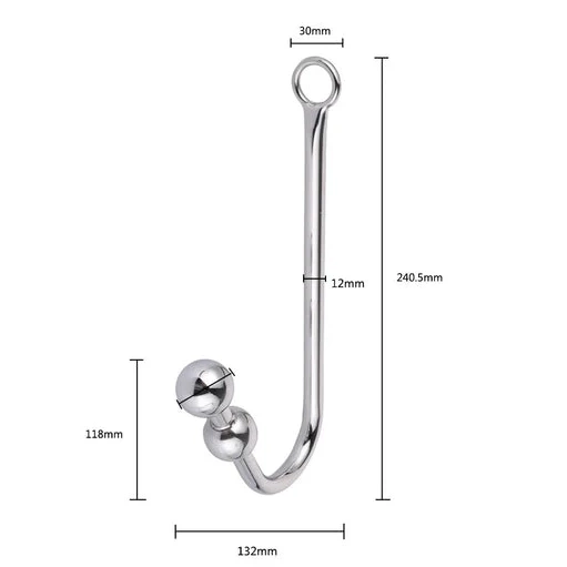 Anal Cuffs Beaded and 5334 Hook Elegant with Collar 0528
